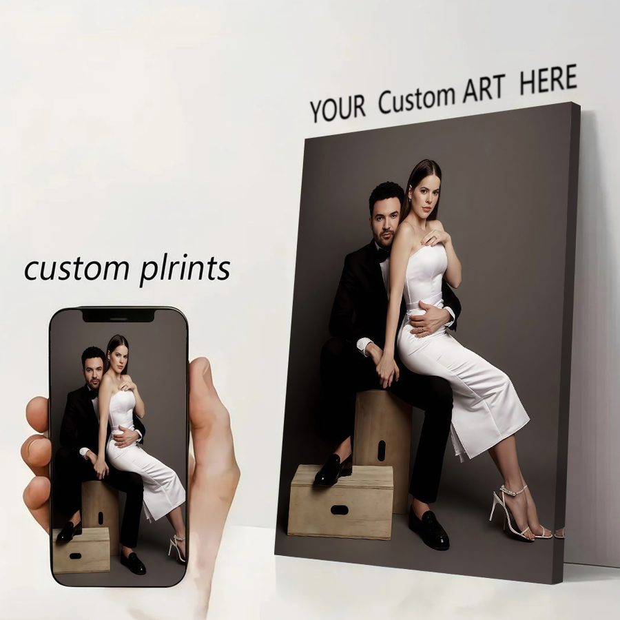Home Textiles & Decorations - カスタムプリントキャンバスポスターアニメゲームポスターあなたの写真による絵画パーソナルギフトカスタマイズフィギュア動物ペット家の装飾