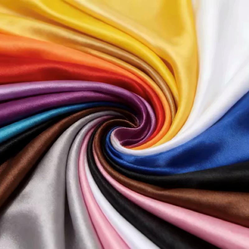 Home Textiles Premium - プレミアムスムースサテン生地、柔らかく光沢のあるシルクのような布地、DIY縫製、イブニングドレス、ウェディングドレス、ホームテキスタイル装飾に最適