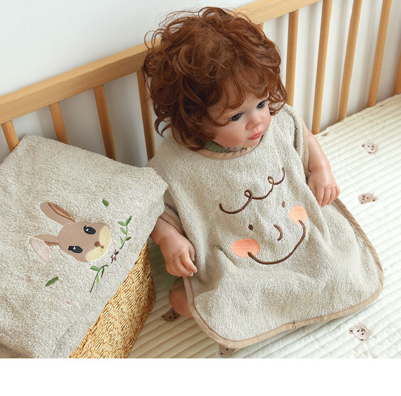 Home Textiles Face Towel - 子供用洗顔タオル、洗顔用、よだれかけ、ベビー用、口洗い用