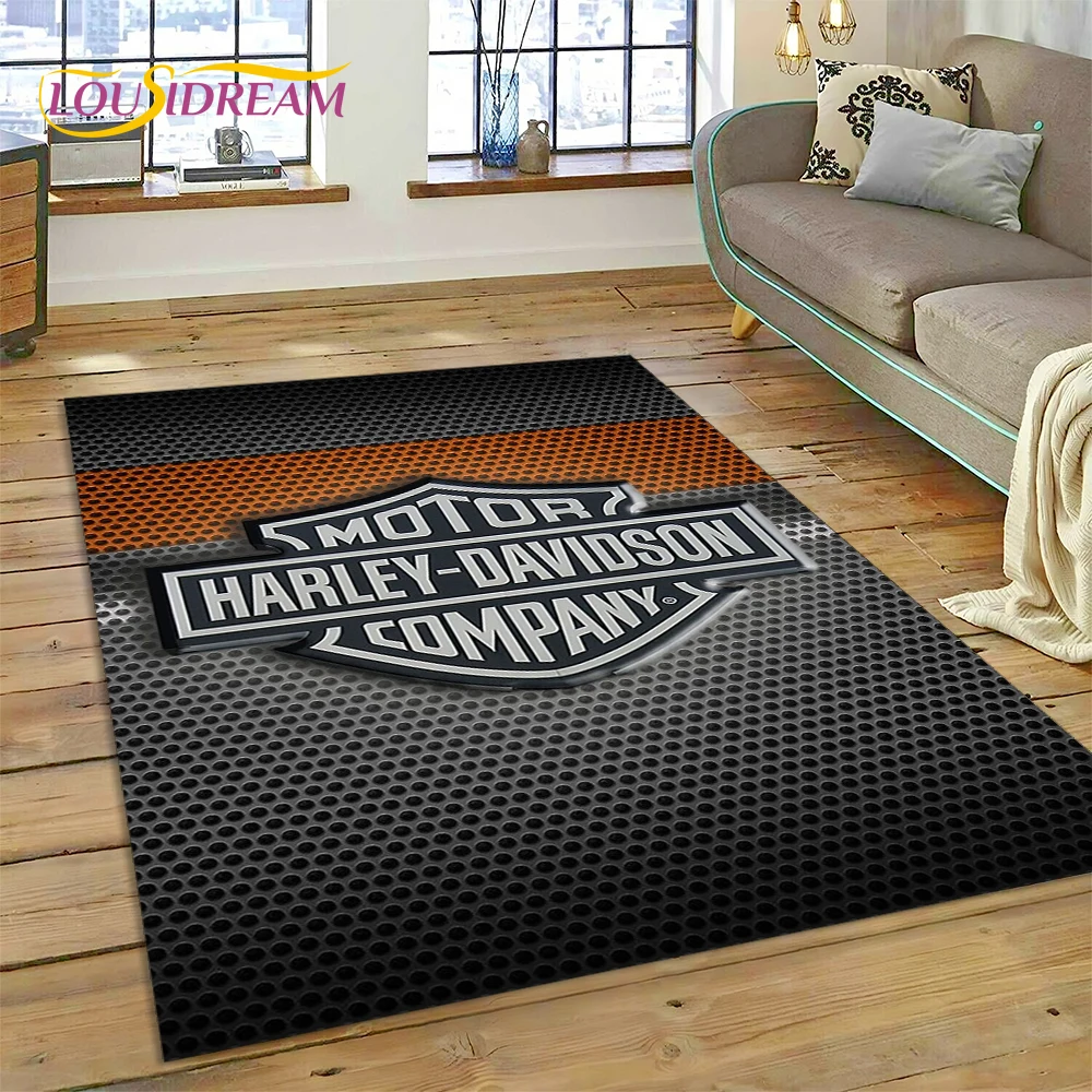 27 スタイルハーレー風オートバイロゴラグカーペット、リビン - Home Textiles Sale のレビューと価格