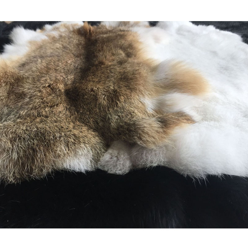 本物のウサギの毛皮の靴,綿のウサギの毛皮で作られた,家の装飾 - Home Textiles Sale のレビューと価格