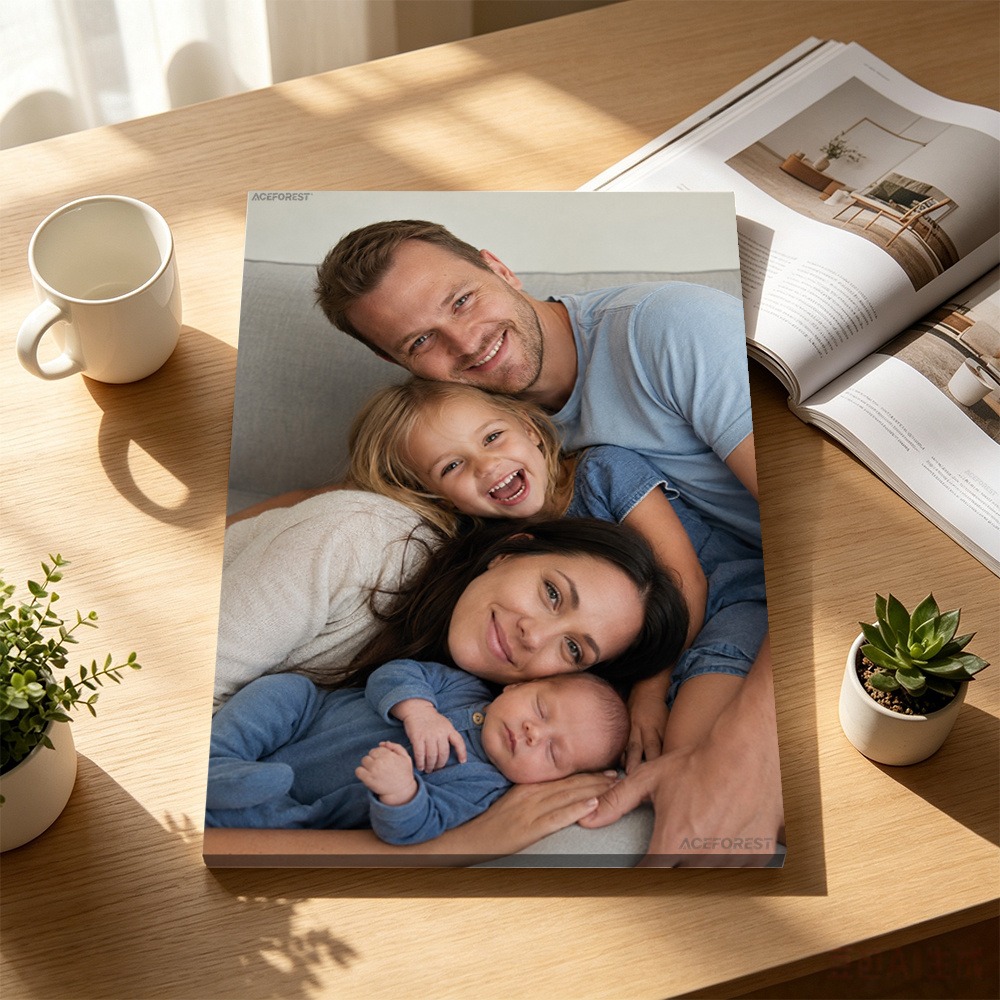 2Dパーソナライズされた写真キャンバスウォールアート、木製フ - Home Textiles & Decorations のレビューと価格